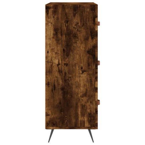  füstös tölgy színű szerelt fa komód 69,5 x 34 x 90 cm