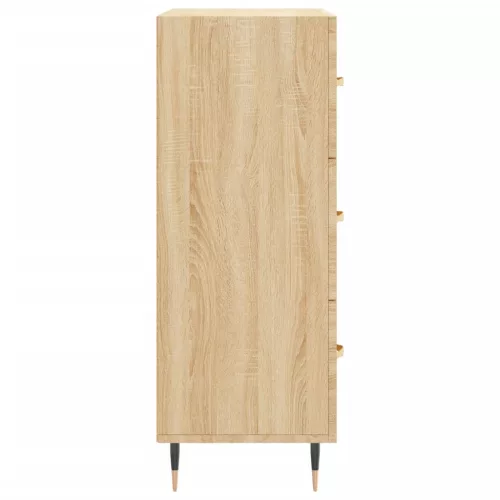  sonoma tölgy színű szerelt fa tálalószekrény 69,5 x 34 x 90 cm