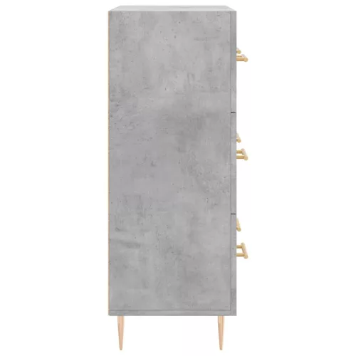  betonszürke szerelt fa tálalószekrény 69,5 x 34 x 90 cm
