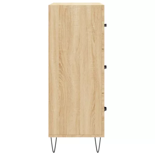  sonoma tölgy színű szerelt fa tálalószekrény 69,5 x 34 x 90 cm