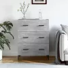  betonszürke szerelt fa tálalószekrény 69,5 x 34 x 90 cm
