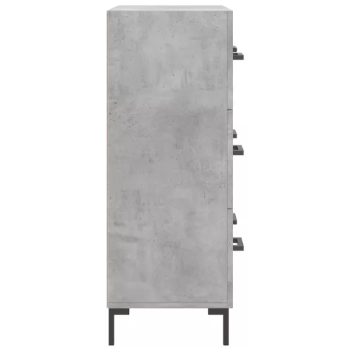  betonszürke szerelt fa tálalószekrény 69,5 x 34 x 90 cm