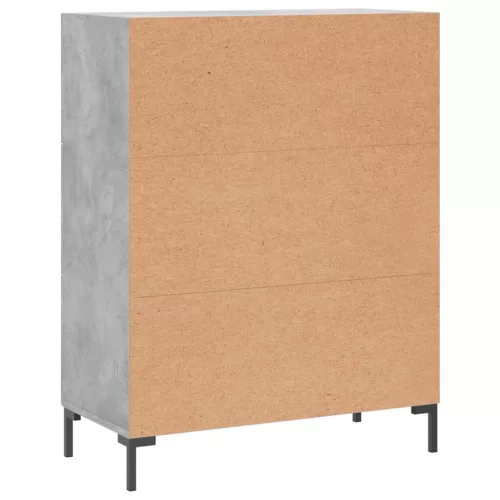  betonszürke szerelt fa tálalószekrény 69,5 x 34 x 90 cm