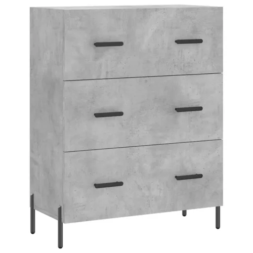  betonszürke szerelt fa tálalószekrény 69,5 x 34 x 90 cm