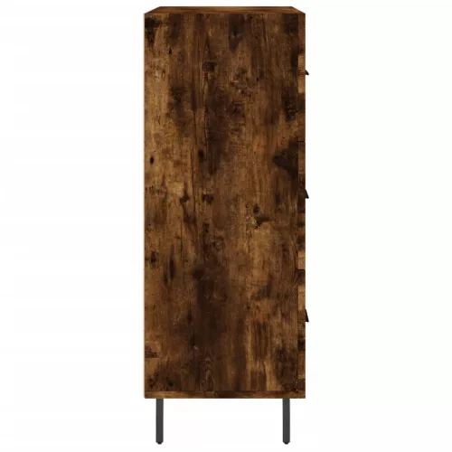  füstös tölgy színű szerelt fa tálalószekrény 69,5 x 34 x 90 cm