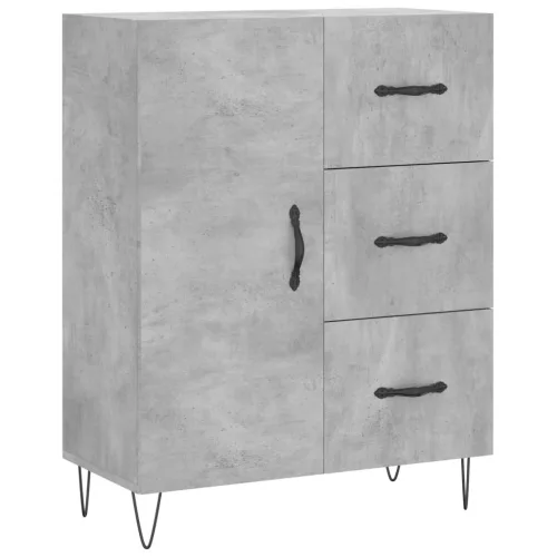  betonszürke szerelt fa tálalószekrény 69,5 x 34 x 90 cm
