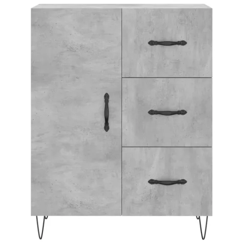  betonszürke szerelt fa tálalószekrény 69,5 x 34 x 90 cm