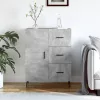  betonszürke szerelt fa tálalószekrény 69,5 x 34 x 90 cm