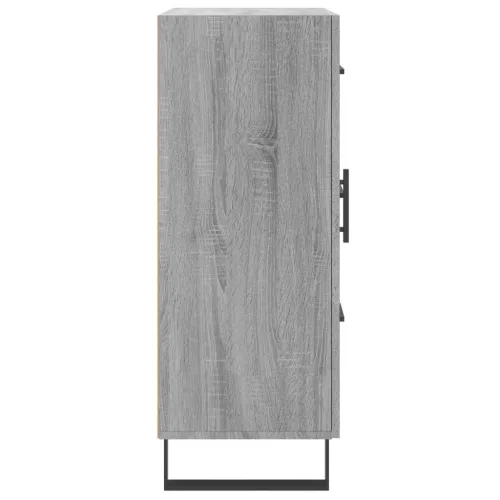  szürke sonoma színű szerelt fa tálalószekrény 69,5 x 34 x 90 cm