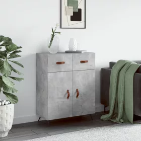  betonszürke szerelt fa tálalószekrény 69,5 x 34 x 90 cm