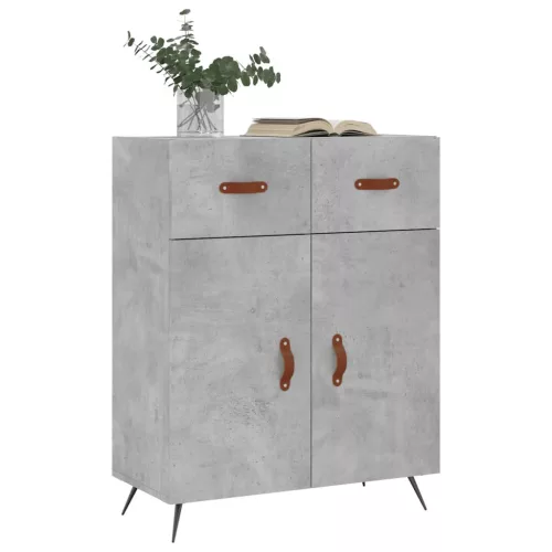  betonszürke szerelt fa tálalószekrény 69,5 x 34 x 90 cm