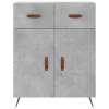  betonszürke szerelt fa tálalószekrény 69,5 x 34 x 90 cm