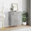  betonszürke szerelt fa tálalószekrény 69,5 x 34 x 90 cm