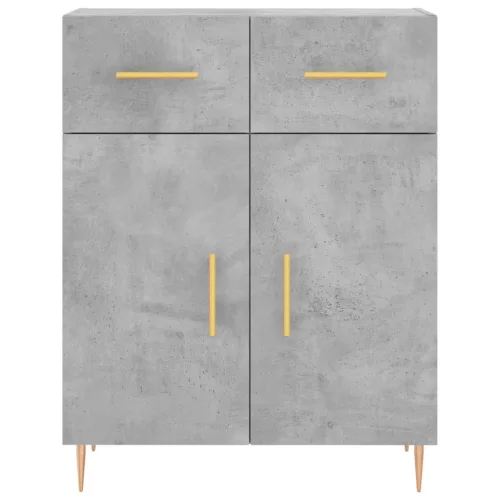  betonszürke szerelt fa tálalószekrény 69,5 x 34 x 90 cm