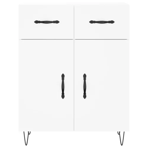  fehér szerelt fa tálalószekrény 69,5 x 34 x 90 cm