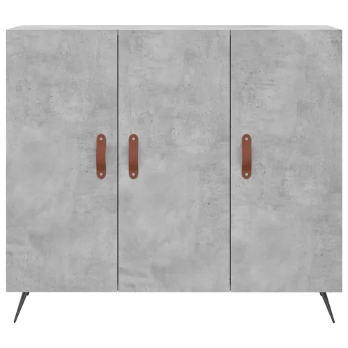  betonszürke szerelt fa tálalószekrény 90 x 34 x 80 cm