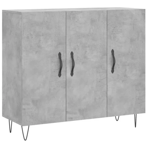  betonszürke szerelt fa tálalószekrény 90 x 34 x 80 cm