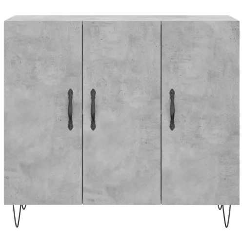  betonszürke szerelt fa tálalószekrény 90 x 34 x 80 cm