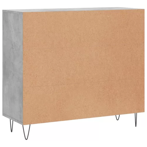  betonszürke szerelt fa tálalószekrény 90 x 34 x 80 cm