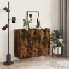  füstös tölgy színű szerelt fa tálalószekrény 90 x 34 x 80 cm