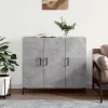  betonszürke szerelt fa tálalószekrény 90 x 34 x 80 cm
