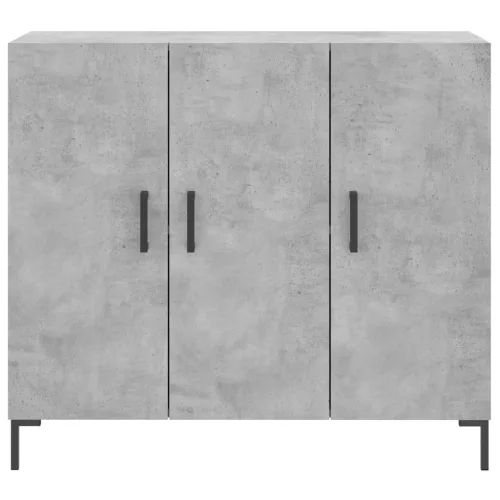  betonszürke szerelt fa tálalószekrény 90 x 34 x 80 cm