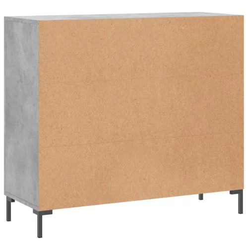  betonszürke szerelt fa tálalószekrény 90 x 34 x 80 cm