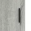  szürke sonoma színű szerelt fa tálalószekrény 90 x 34 x 80 cm
