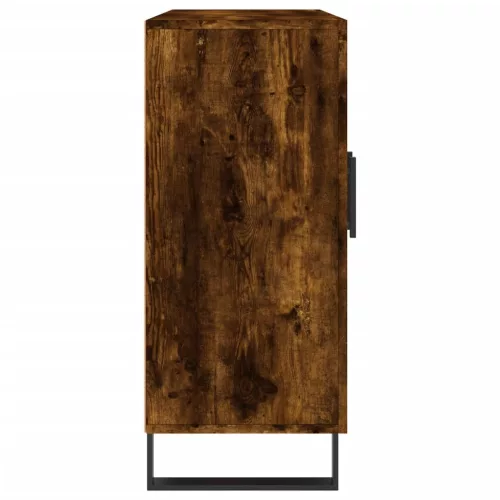  füstös tölgy színű szerelt fa tálalószekrény 90 x 34 x 80 cm
