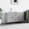  betonszürke szerelt fa tálalószekrény 100 x 36 x 60 cm