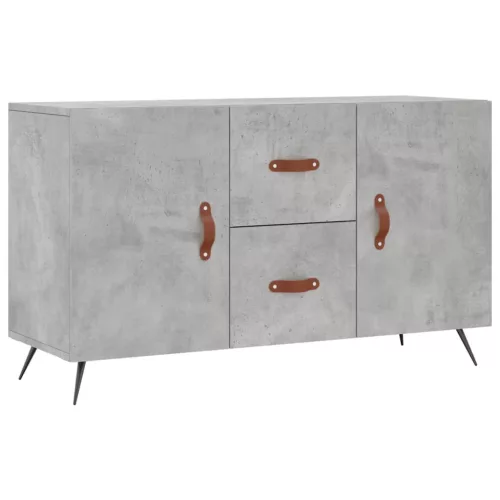  betonszürke szerelt fa tálalószekrény 100 x 36 x 60 cm