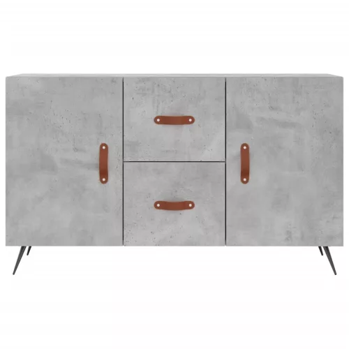  betonszürke szerelt fa tálalószekrény 100 x 36 x 60 cm