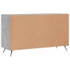  betonszürke szerelt fa tálalószekrény 100 x 36 x 60 cm