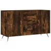  füstös tölgy színű szerelt fa tálalószekrény 100 x 36 x 90 cm