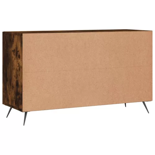  füstös tölgy színű szerelt fa tálalószekrény 100 x 36 x 90 cm
