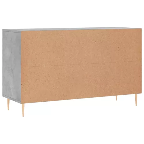  betonszürke szerelt fa tálalószekrény 100 x 36 x 60 cm
