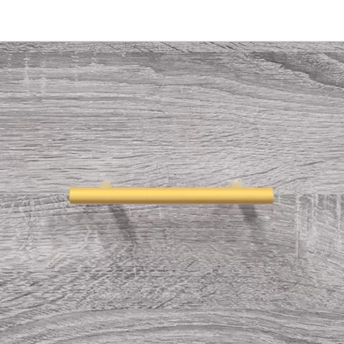  szürke sonoma színű szerelt fa tálalószekrény 100 x 36 x 60 cm
