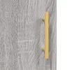 szürke sonoma színű szerelt fa tálalószekrény 100 x 36 x 60 cm