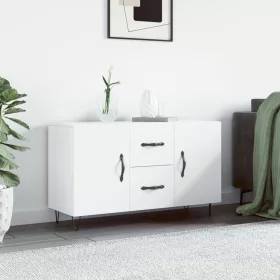  fehér szerelt fa tálalóasztal 100 x 36 x 60 cm