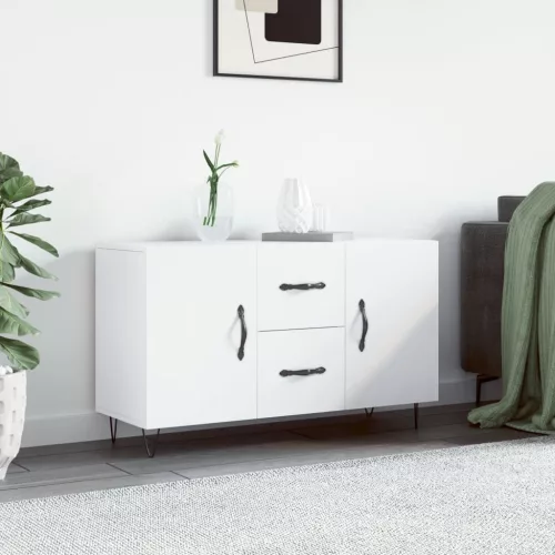  fehér szerelt fa tálalóasztal 100 x 36 x 60 cm