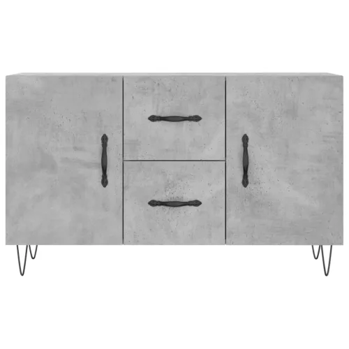  betonszürke szerelt fa tálalószekrény 100 x 36 x 60 cm