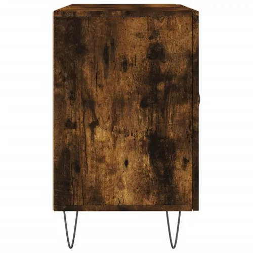  füstös tölgy színű szerelt fa tálalószekrény 100 x 36 x 90 cm
