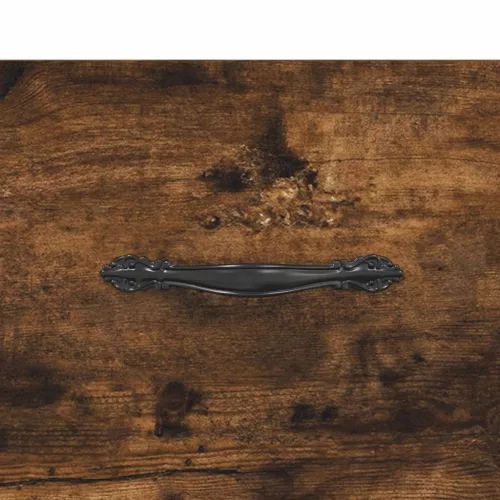  füstös tölgy színű szerelt fa tálalószekrény 100 x 36 x 90 cm