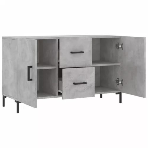  betonszürke szerelt fa tálalószekrény 100 x 36 x 60 cm