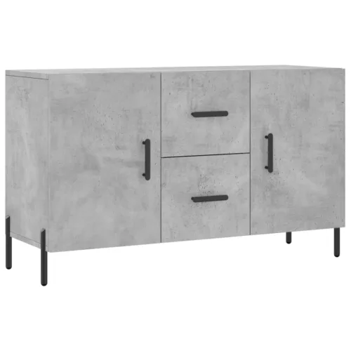  betonszürke szerelt fa tálalószekrény 100 x 36 x 60 cm