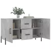  betonszürke szerelt fa tálalószekrény 100 x 36 x 60 cm