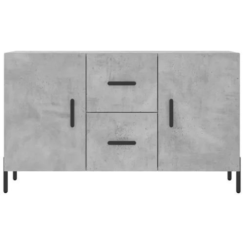  betonszürke szerelt fa tálalószekrény 100 x 36 x 60 cm