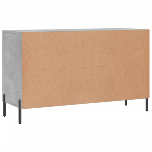  betonszürke szerelt fa tálalószekrény 100 x 36 x 60 cm