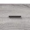  szürke sonoma színű szerelt fa tálalószekrény 100 x 36 x 60 cm
