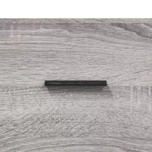  szürke sonoma színű szerelt fa tálalószekrény 100 x 36 x 60 cm